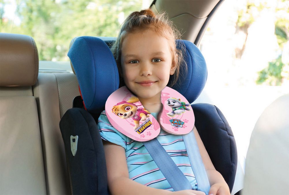 Cuscino collo bambina da viaggio rosa girl - Image 3