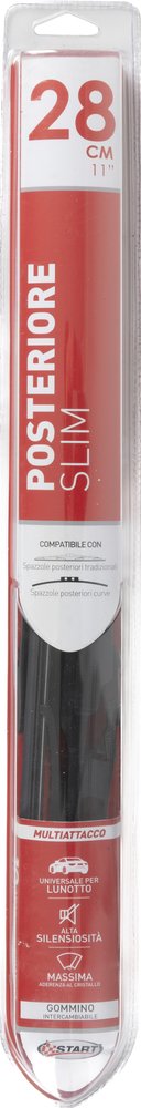 Spazzola slim posteriore 28cm – 11 pollici universale