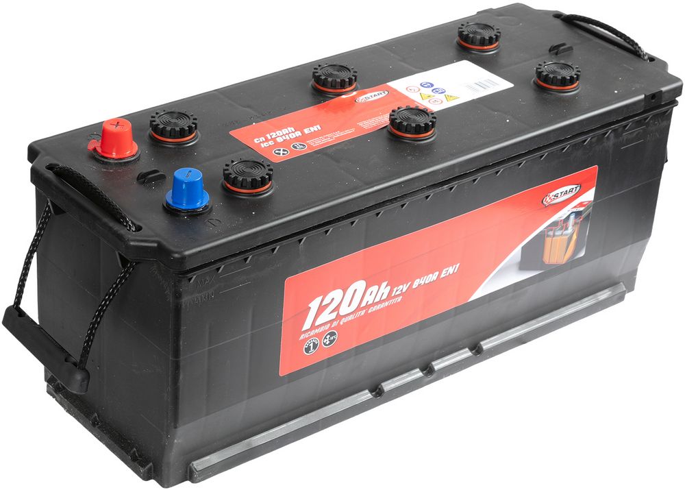 Start Batteria Autocarro 120Ah 12V 840A Avviamento Potente