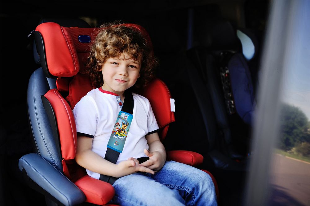 Passacintura bambino da viaggio soft auto blu - Image 3