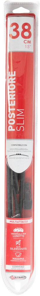 Spazzola slim posteriore 38cm – 15 pollici universale