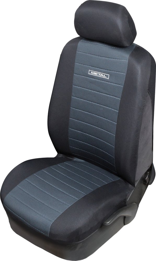 Coprisedile Metal singolo anteriore auto nero poliestere ptotezione sedile