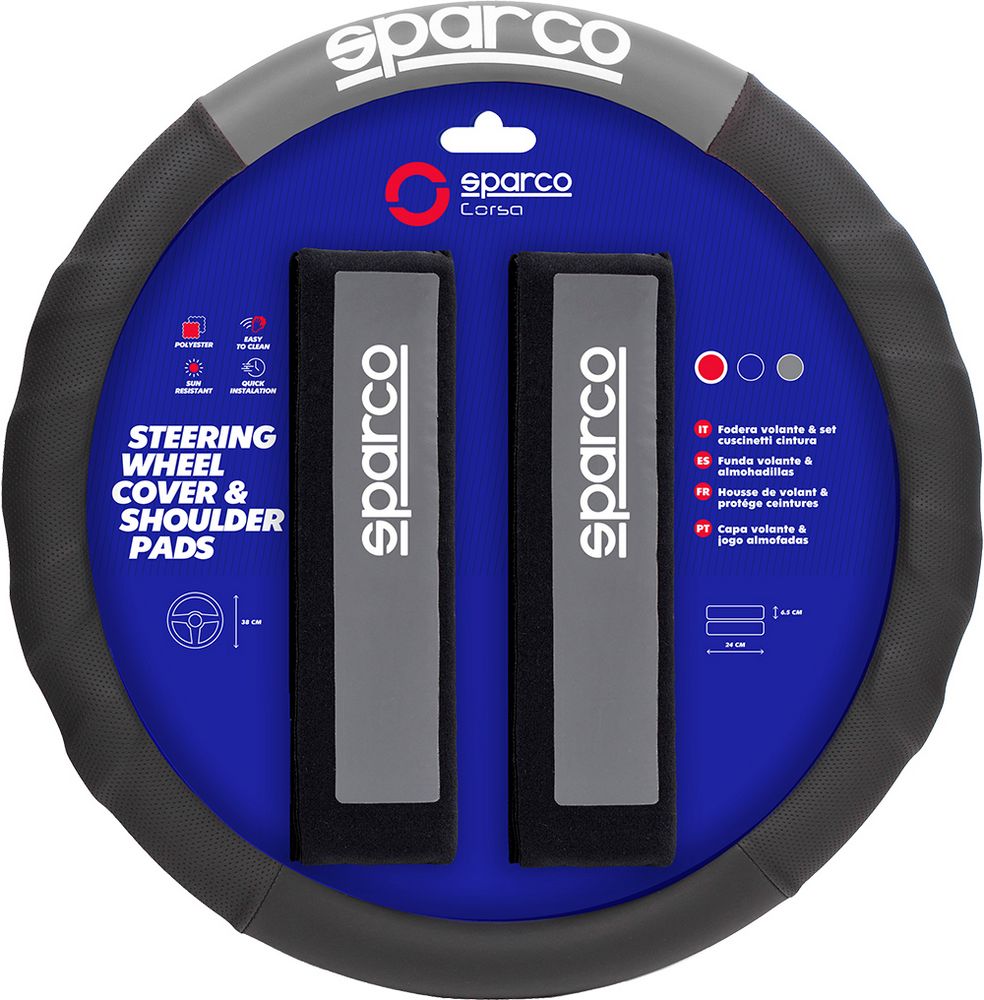 Coprivolante e passacintura SPC1111K auto grigio e nero