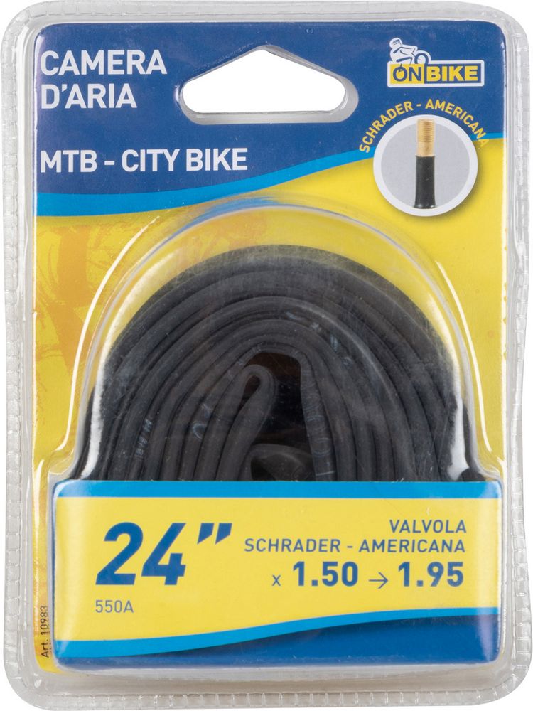 Camera d’Aria 24" Schrader per Mountain Bike e City Bike Adulte