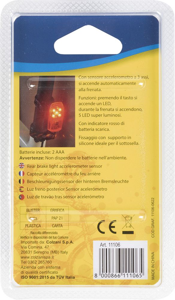 On Bike Luce stop posteriore a led con sensore di frenata - Image 3