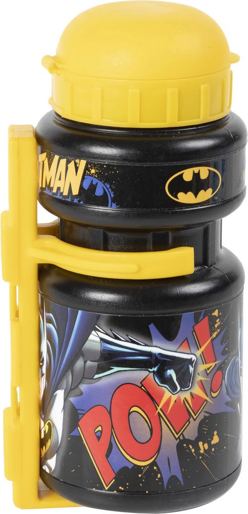 Borraccia ciclo Batman bici bambino 350 ml nero giallo