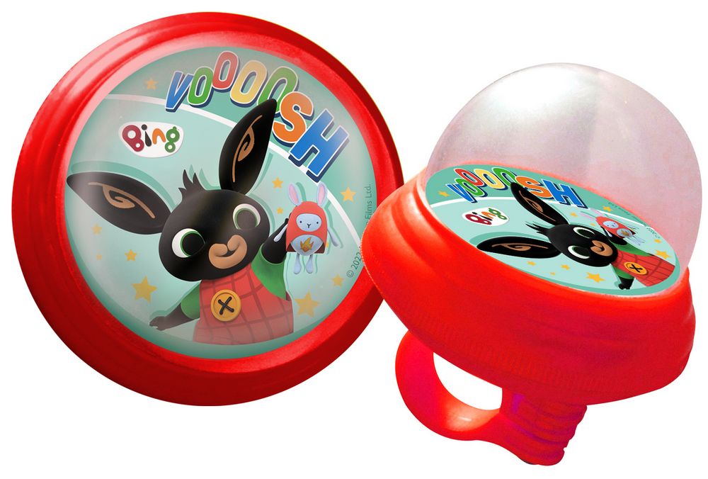 Campanello bici modello squeezy bambino coniglietto Bing rosso