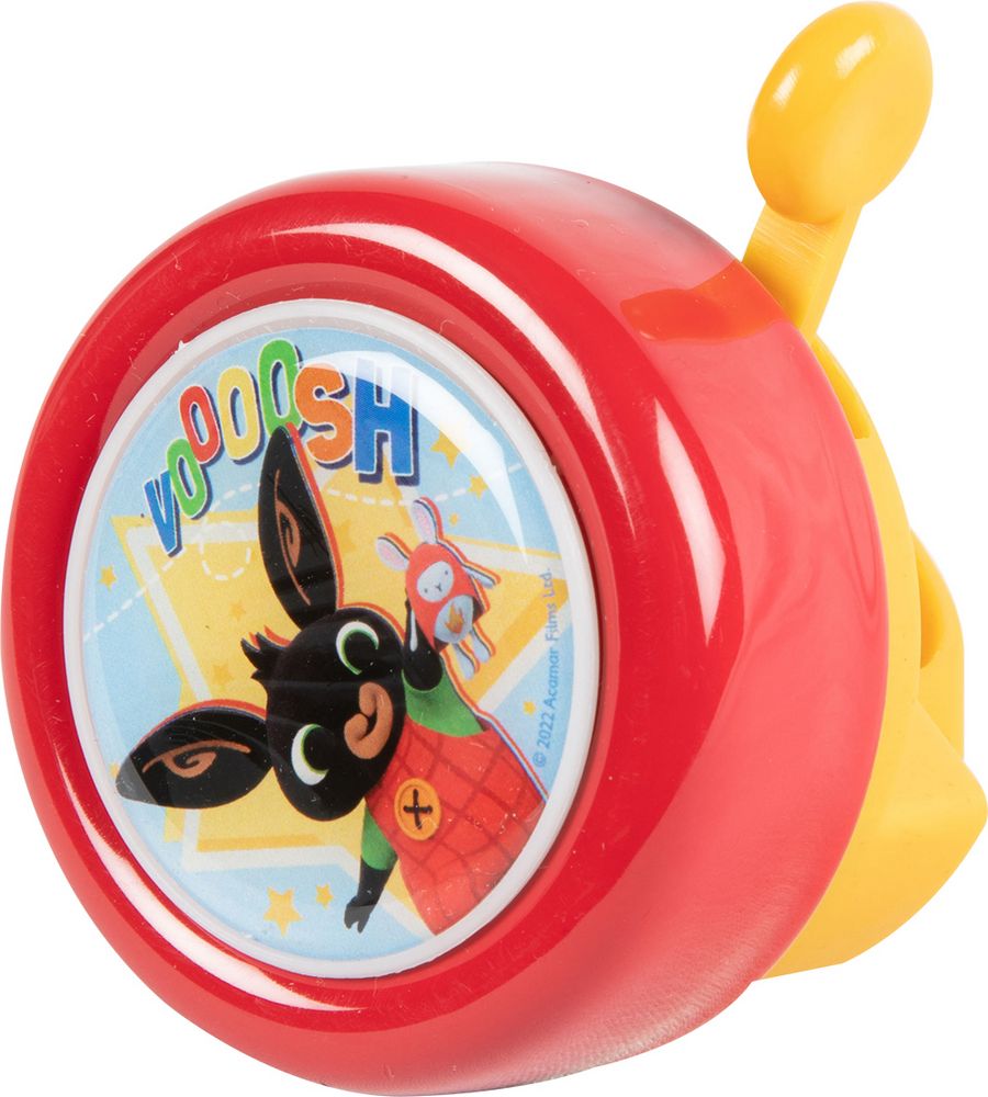 Campanello bici metallo bambino coniglietto Bing rosso ciclo