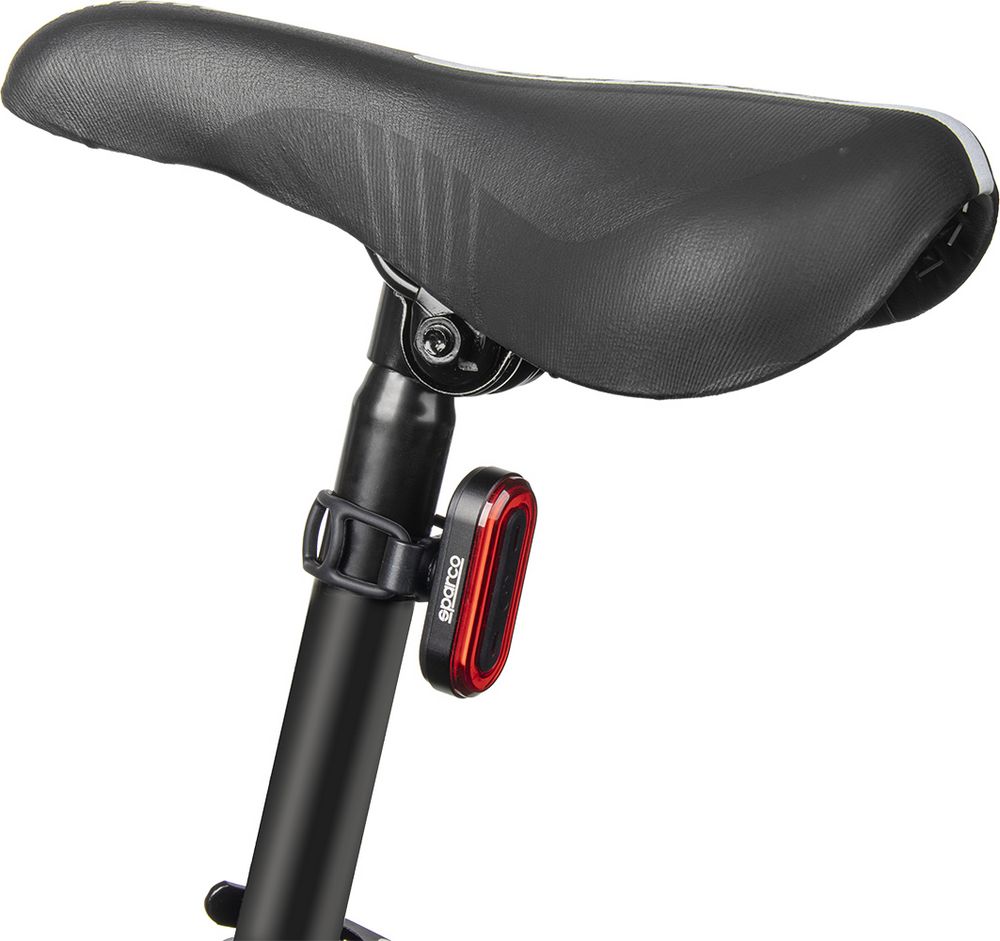 Fanalino posteriore per bicicletta in alluminio e silicone Sparco - Image 4
