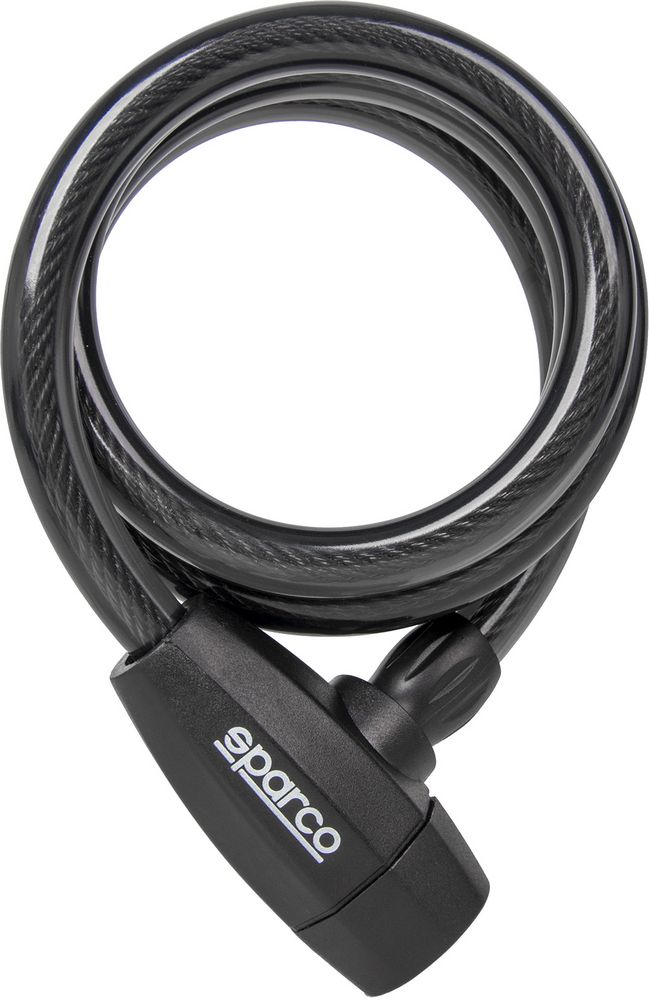 Lucchetto morbido per bicicletta nero con serratura Sparco