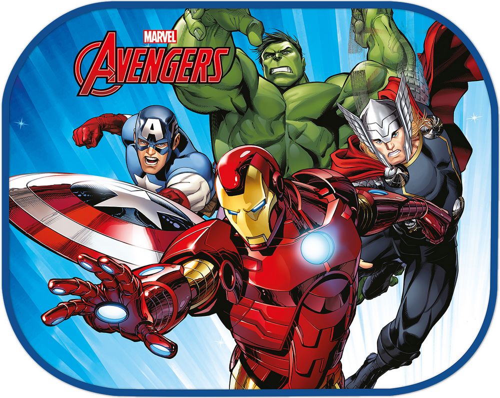 Tendine laterali auto Marvel Avengers 44x35 cm – Parasole supereroi