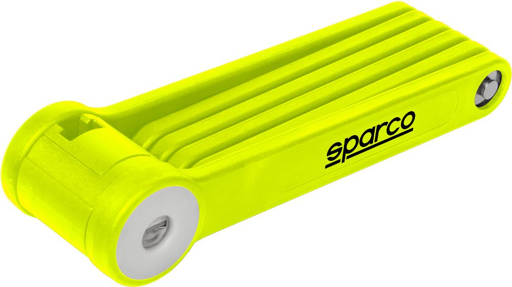Lucchetto pieghevole per bicicletta giallo con combinazione Sparco