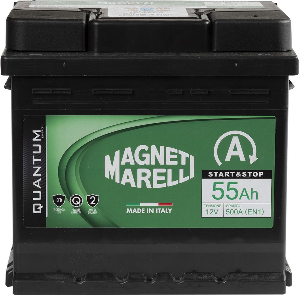 Magneti Marelli Batteria per auto Start&Stop 55AH 12V 500A EN1 per cassetta L01