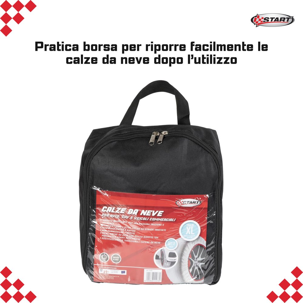 Calze da neve XL adatte per auto SUV e veicoli commerciali - Image 4