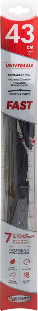 Start Spazzola Fast Singola Misura 43 cm - 17 ''