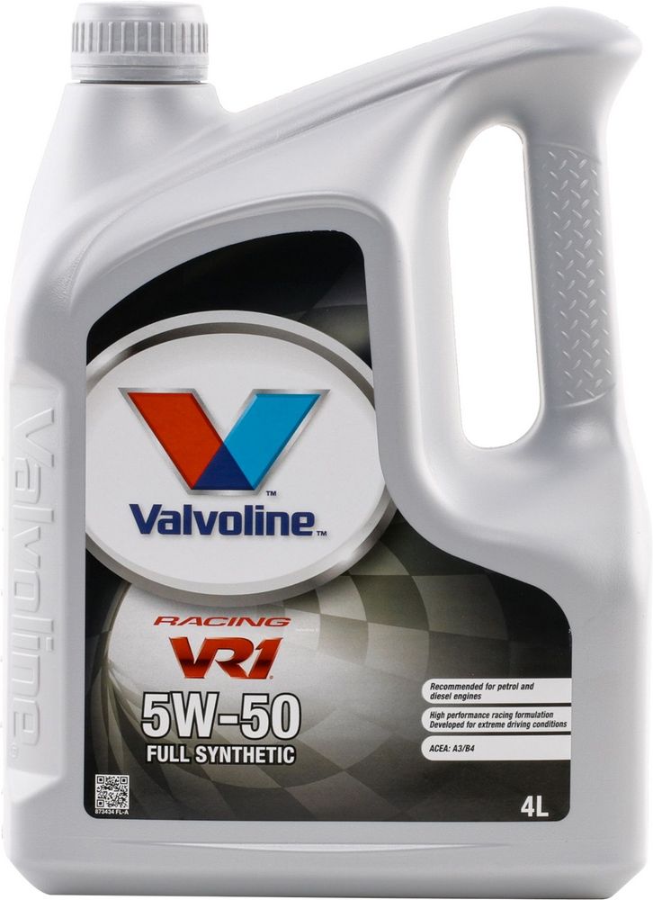 Olio Motore VR1 RACING 5W-50 4L Lubrificante Auto Sintetico di Qualità