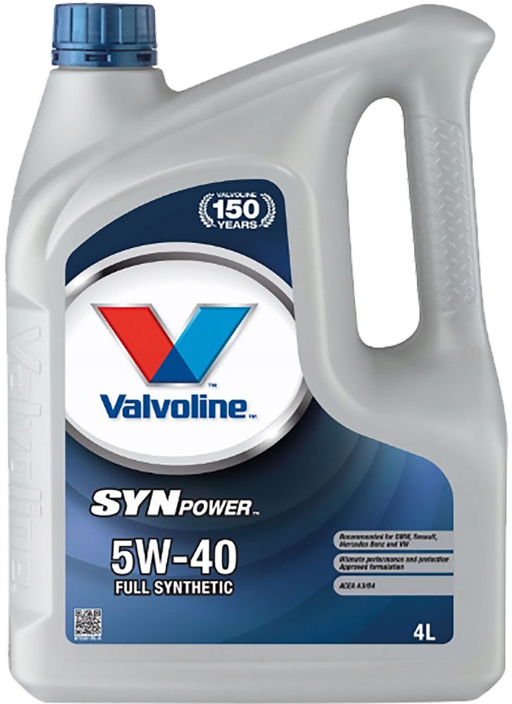 Olio Motore SYNPower 5W-40 4L Lubrificante Auto Sintetico di alta qualità.