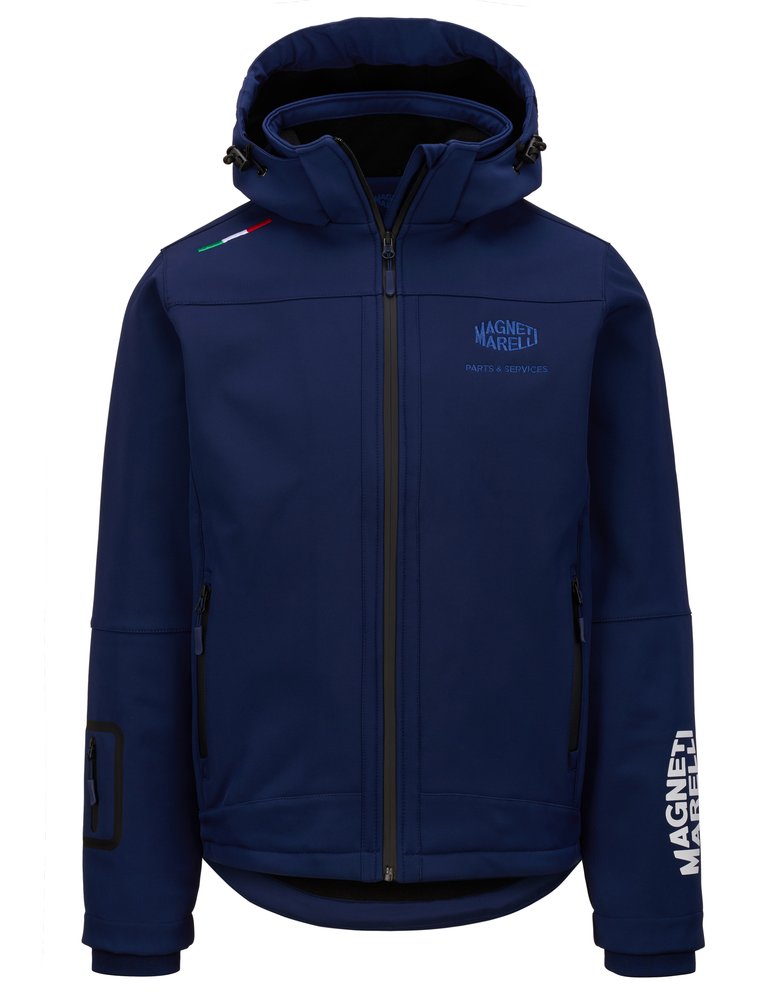 Magneti Marelli-Giacca Tg.XL Blu Scuro Con Cappuccio
