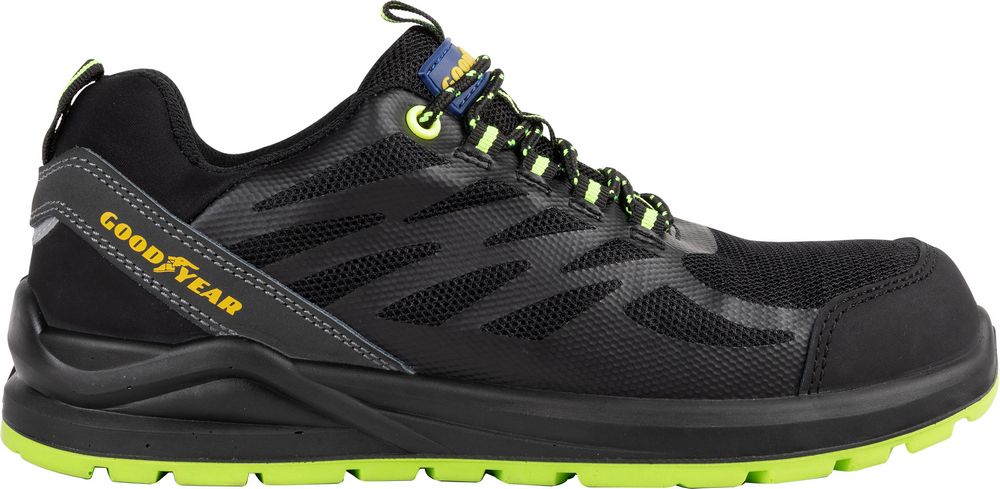 Scarpe antinfortunistiche metal-free blackbat TG. 40 nero e verde