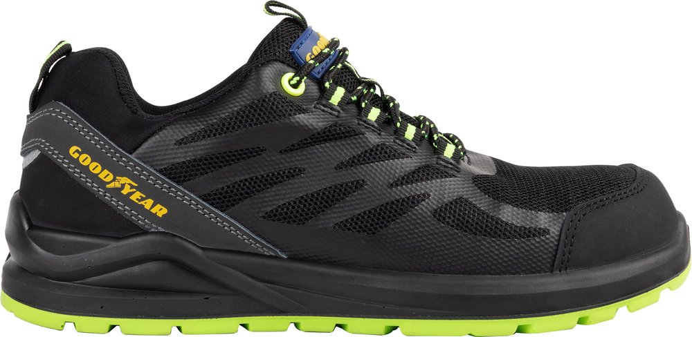 Scarpe antinfortunistiche metal-free blackbat TG. 37 nero e verde