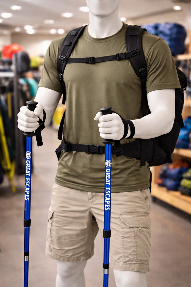 Bastone Telescopico Regolabile per Camminata ed Escursioni Outdoor - Image 4