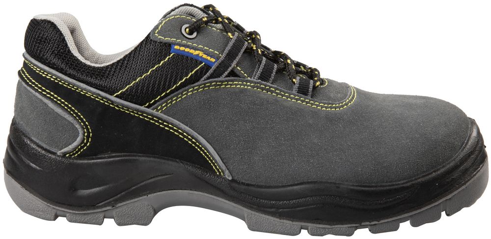 Goodyear Scarpe antinfortunistiche con metallo S1P in pelle scamosciata colore nero e grigio taglia 38
