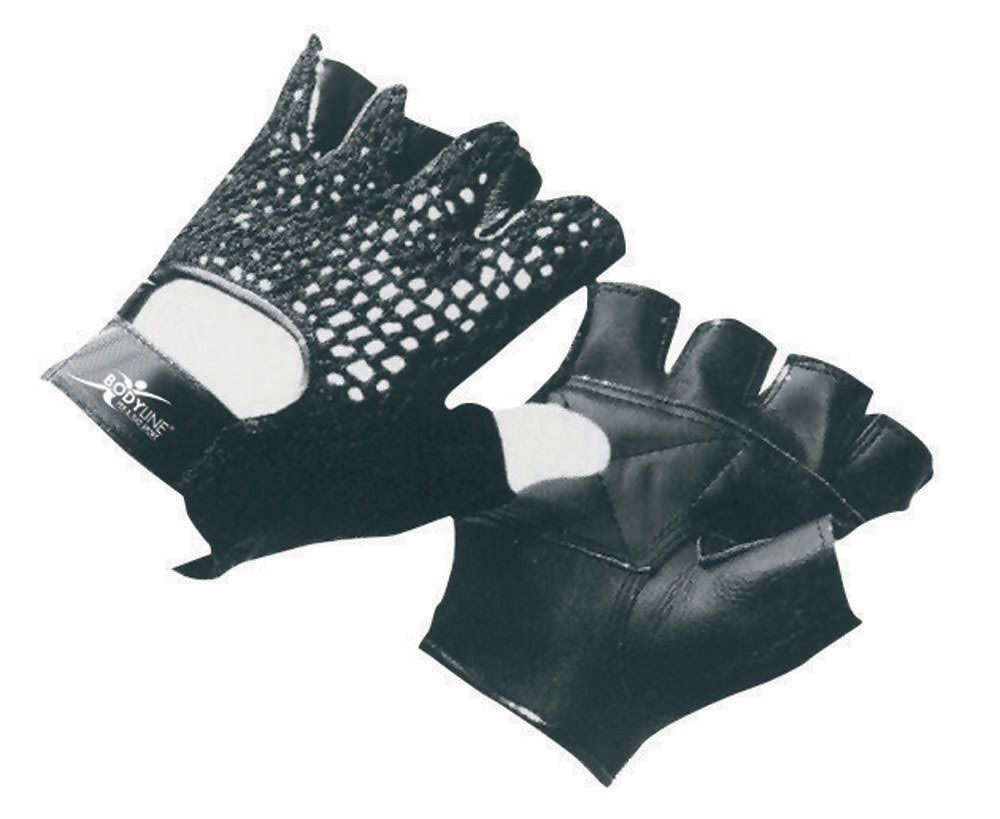 Guanto Pesistica in Rete con Palmo in Pelle per Palestra e Sollevamento Peso
