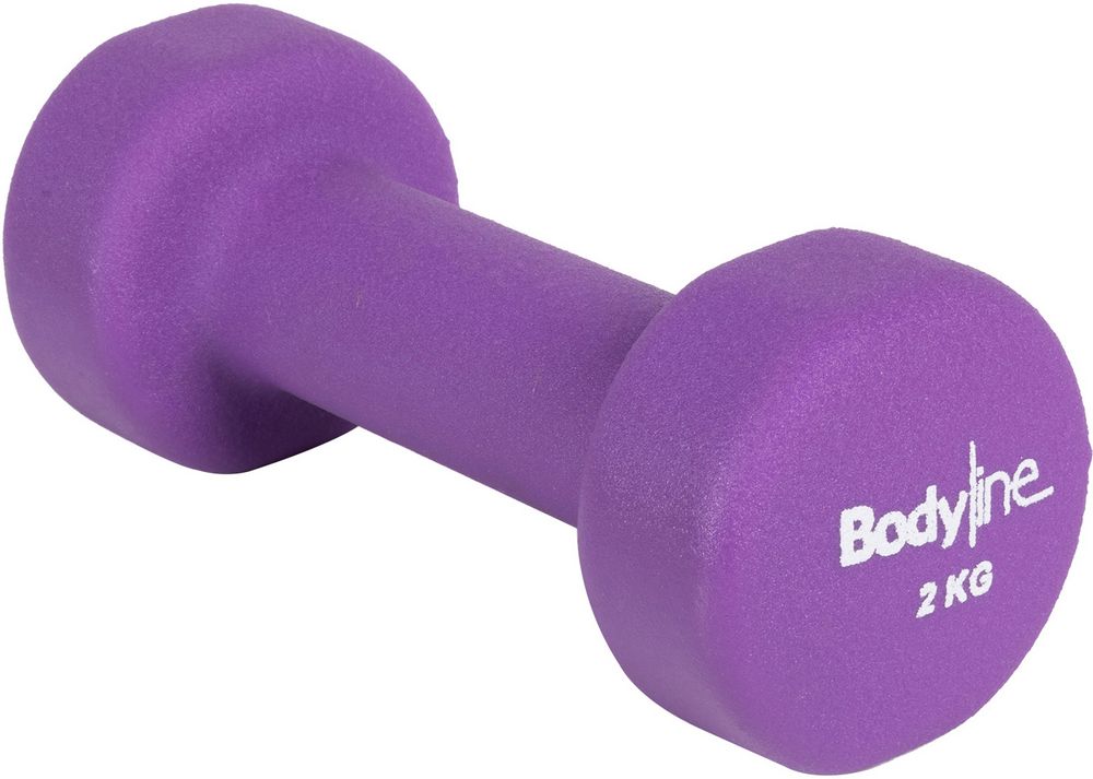 Manubrio in ghisa e neoprene antiscivolo e antiurto 2kg - home fitness