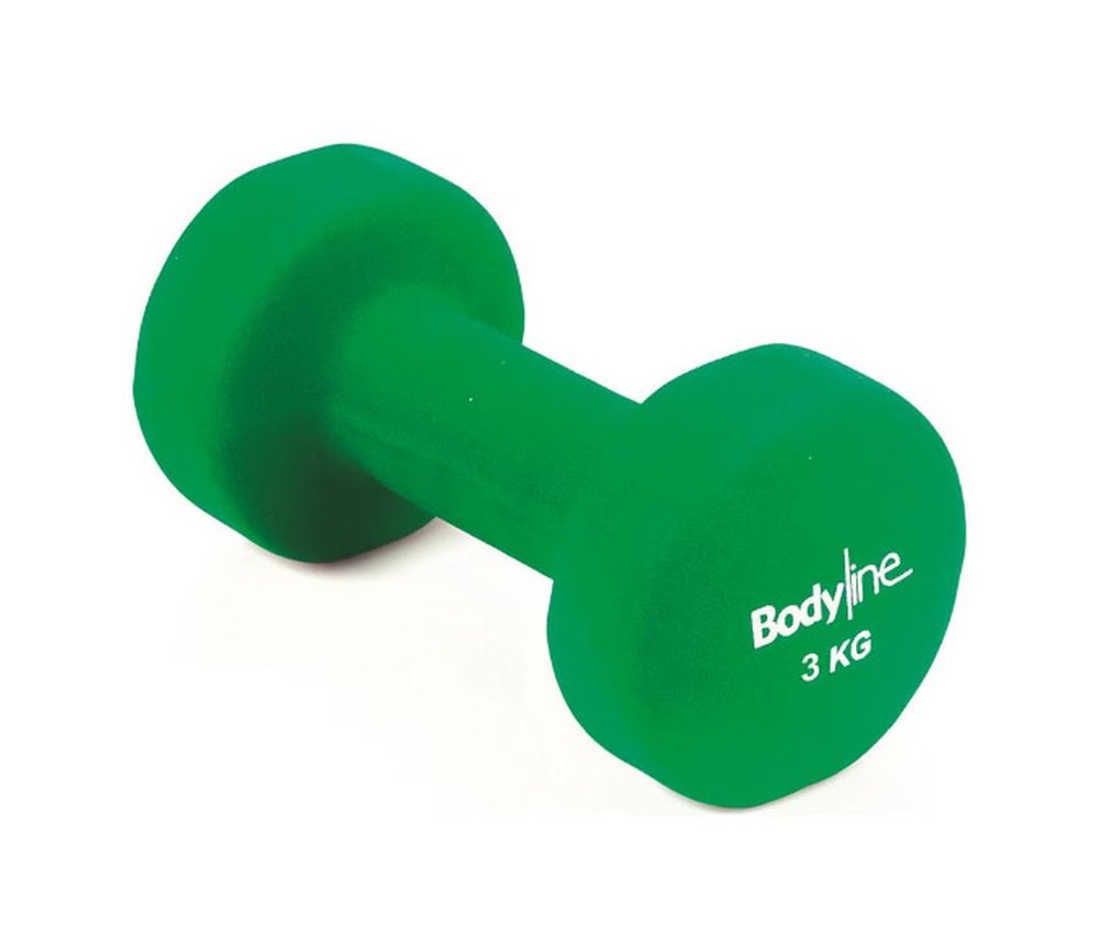 Manubrio in ghisa e neoprene antiscivolo e antiurto 3kg - home fitness