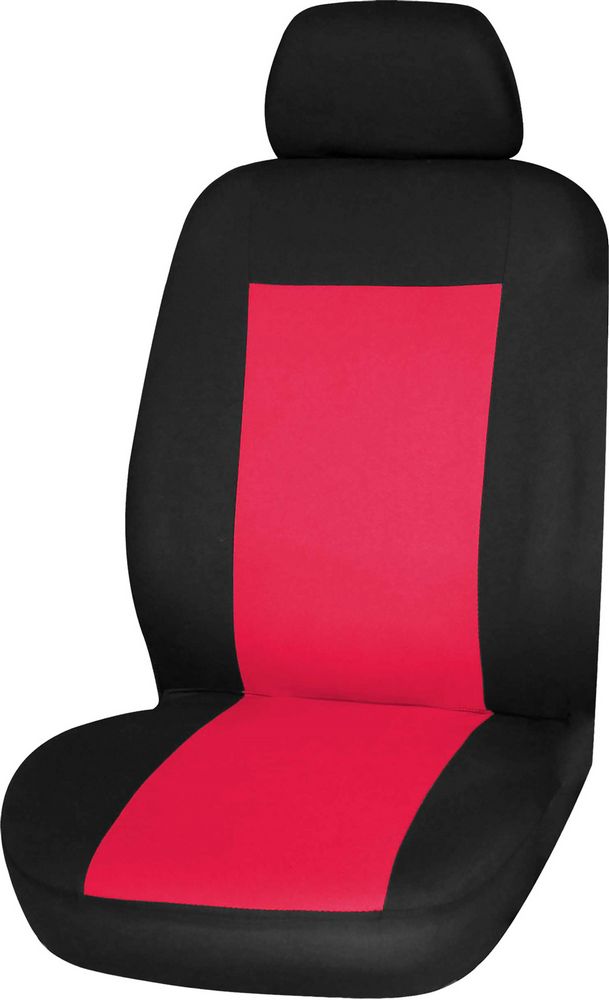 Coprisedile singolo anteriore Saturn Nero / Rosso