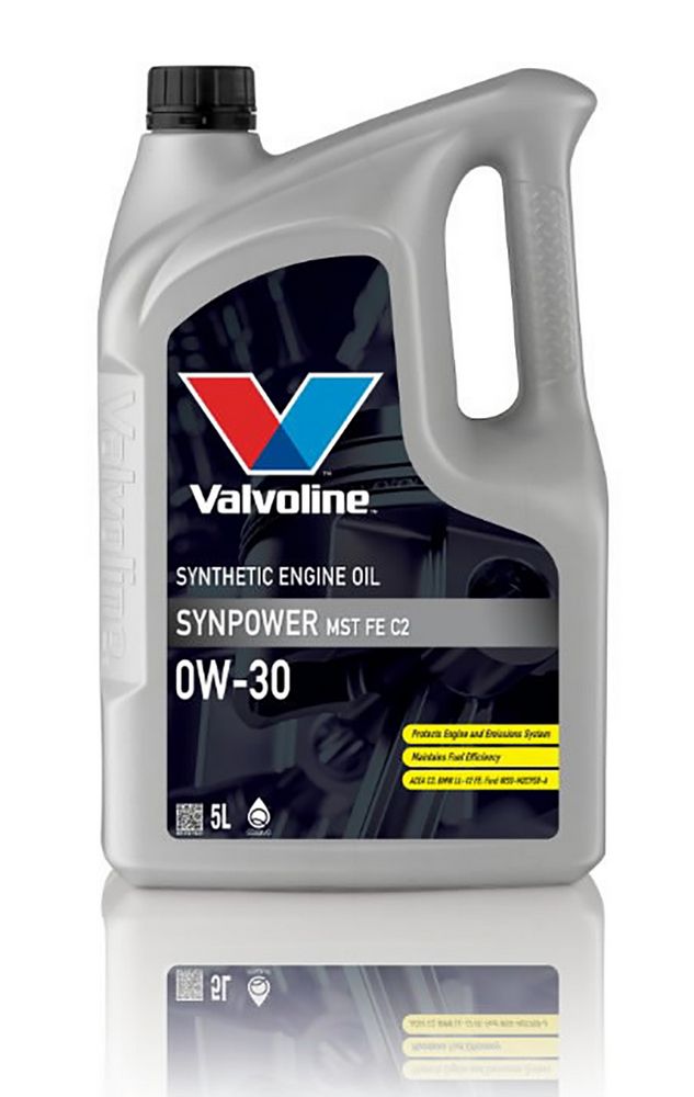 Valvoline Olio Motore Sintetico SynPower MST FE C2 0W30, 5 Litri