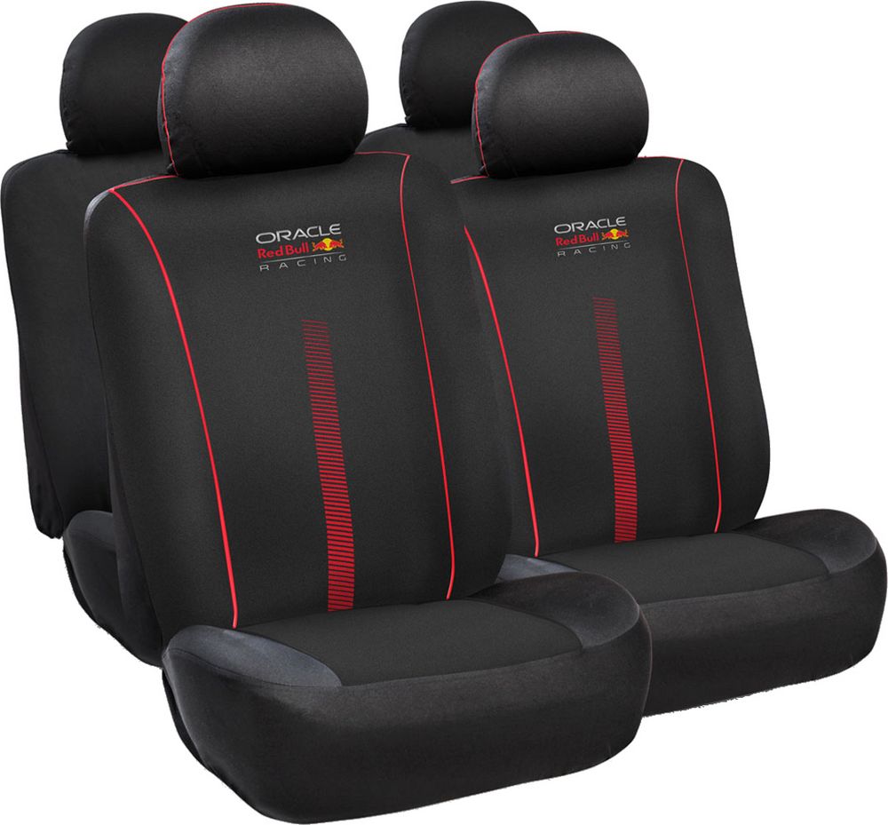 Set Coprisedile 10 Pz Powerbar Nero/Rosso