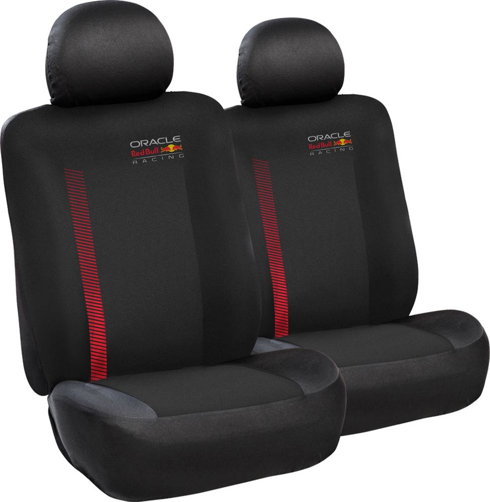 Set Coprisedile 6 Pz Powerbar Nero/Rosso