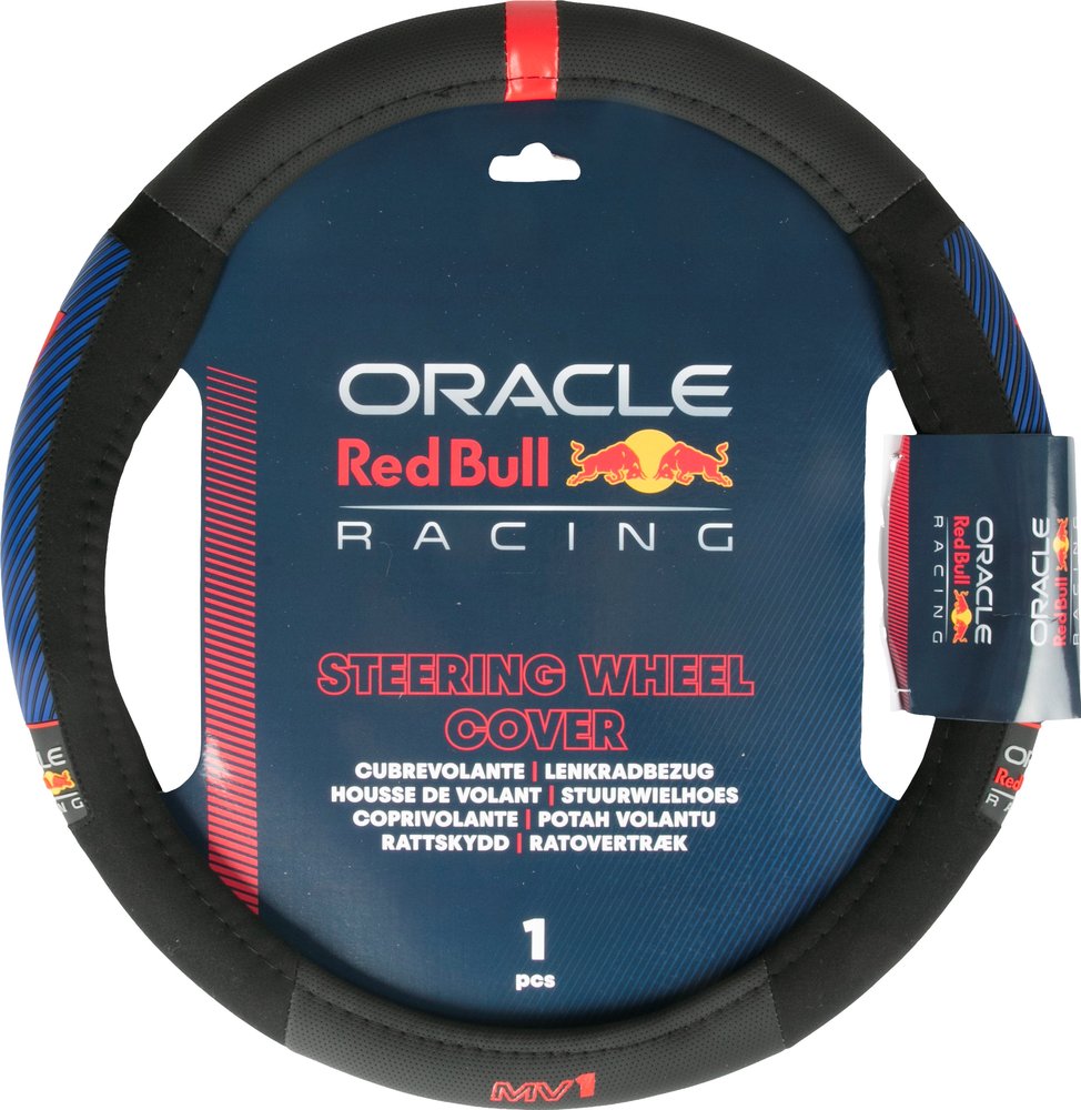 Coprivolante Red Bull Nero/Rosso "02 Verstappen"