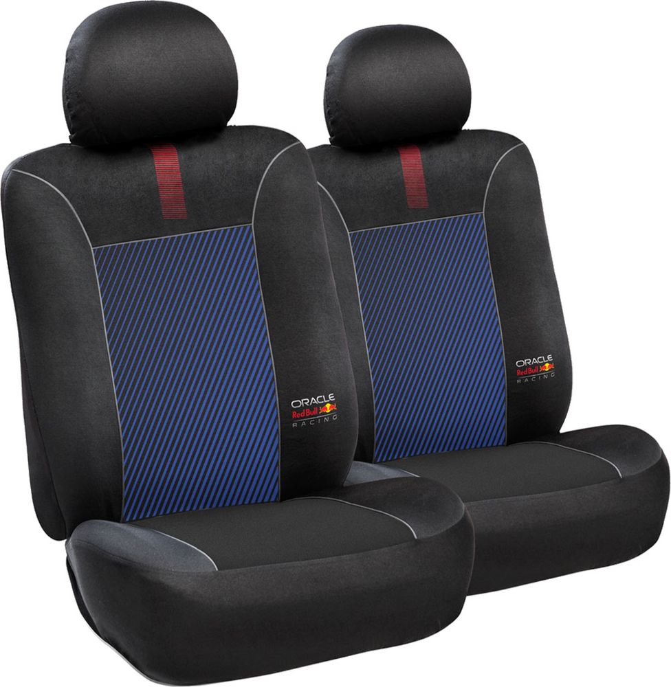 Set Coprisedile 6 Pz Blended Lines Nero/Rosso