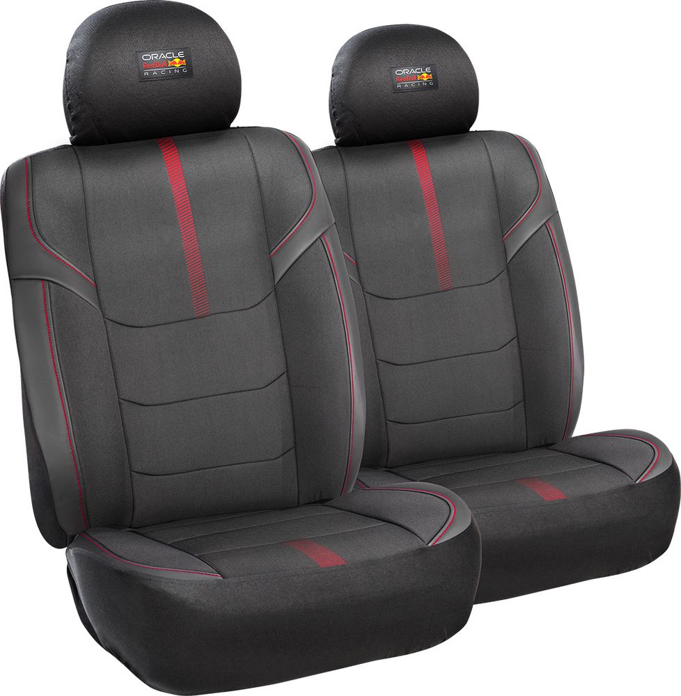 Set Coprisedile 6 Pz Powerbar II Nero/Rosso