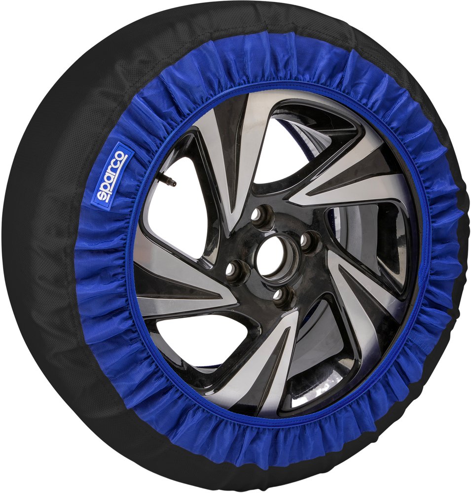 Sparco Set di 2 Calze da Neve in Tessuto Nero Silenziose - Taglia M§