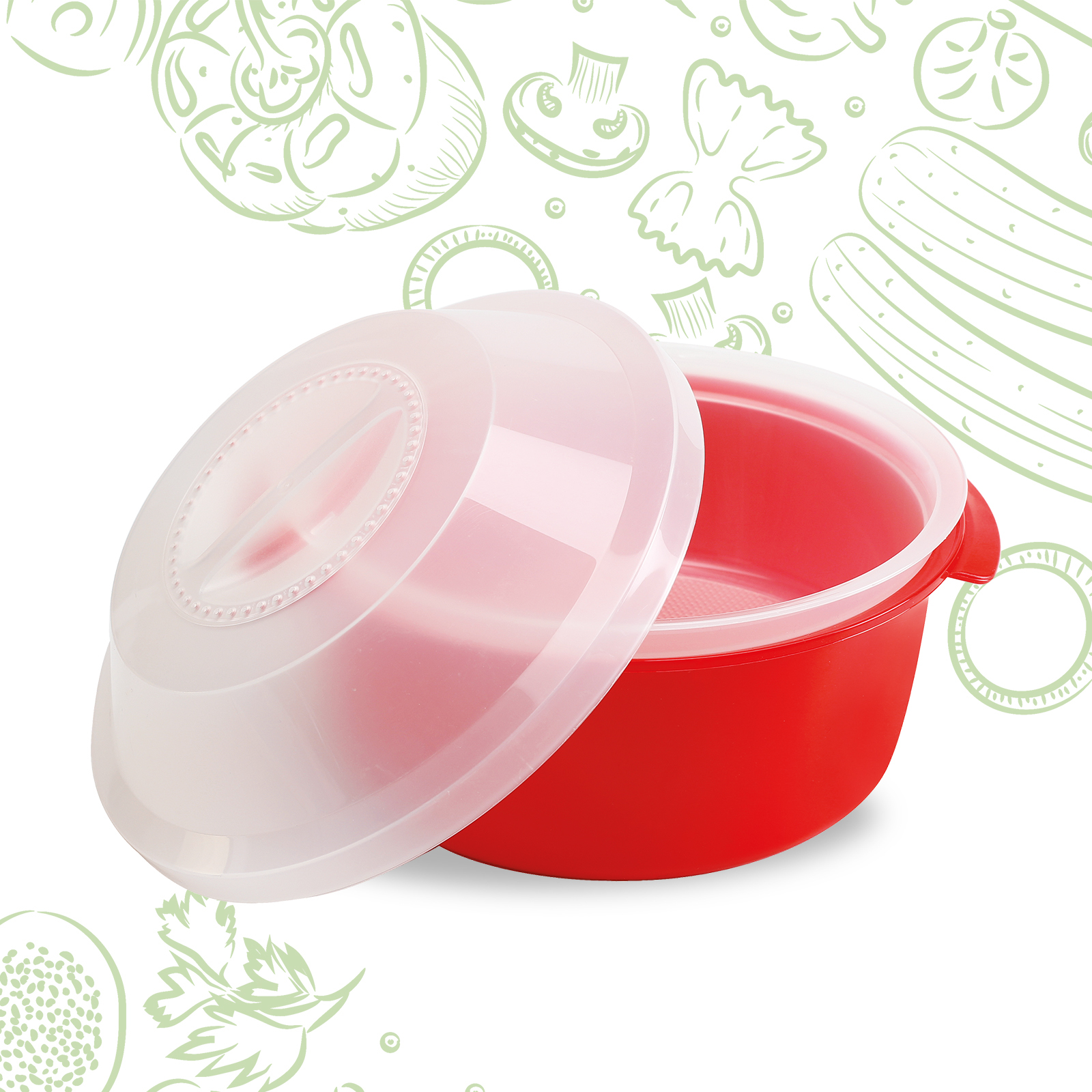 Vaporiera per microonde, Cuoci riso Cuoci pasta per microonde. 100% Made in Italy