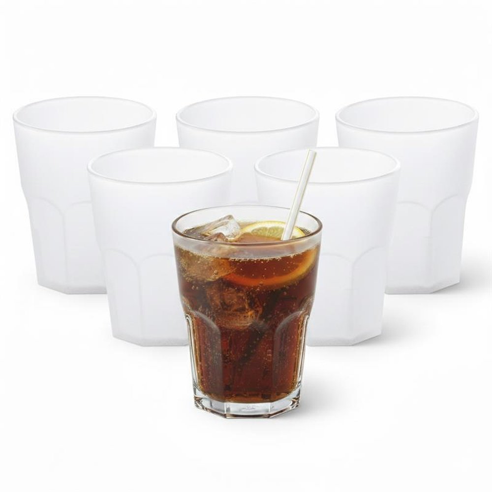 Set 6 bicchieri Acqua da 30 cl, impilabili, resistenti. 100% Made in Italy