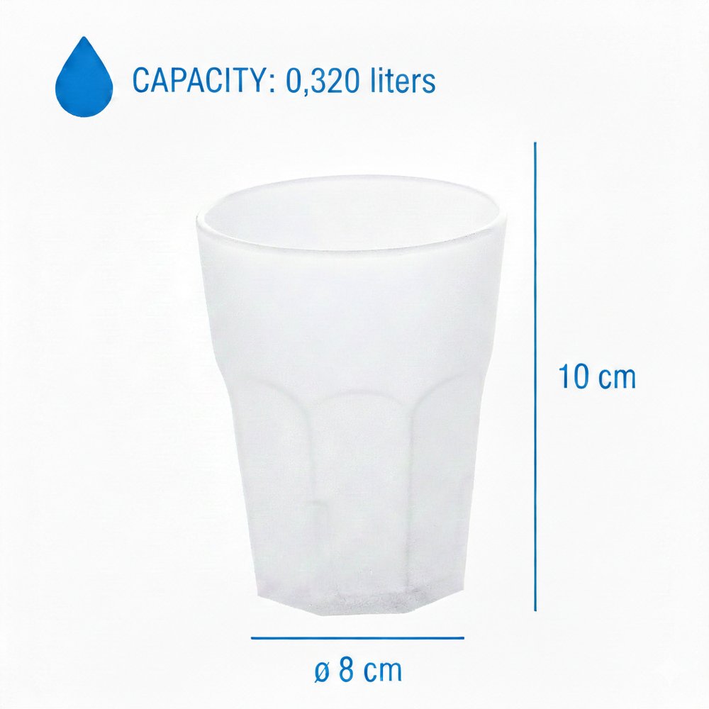 Set 6 bicchieri Acqua da 30 cl, impilabili, resistenti. 100% Made in Italy - Image 3