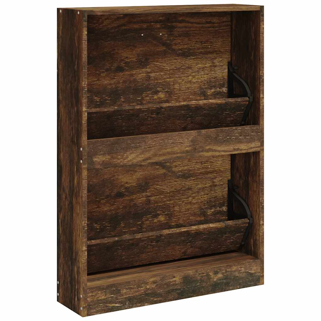 Scarpiera Rovere Fumo 59x17x81 Cm In Legno Multistrato - Image 5