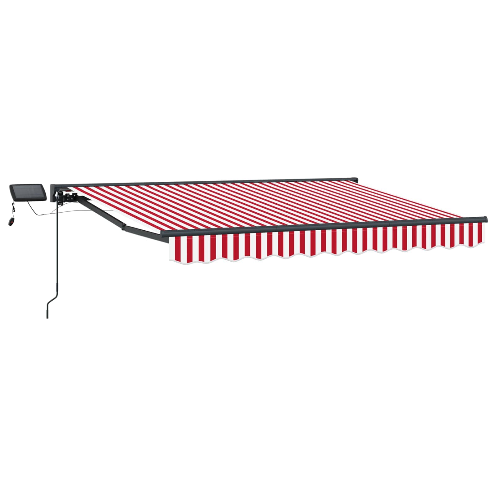 Cornice Per Tenda Manuale Con Led Rosso E Bianco 2,5 X 2 M
