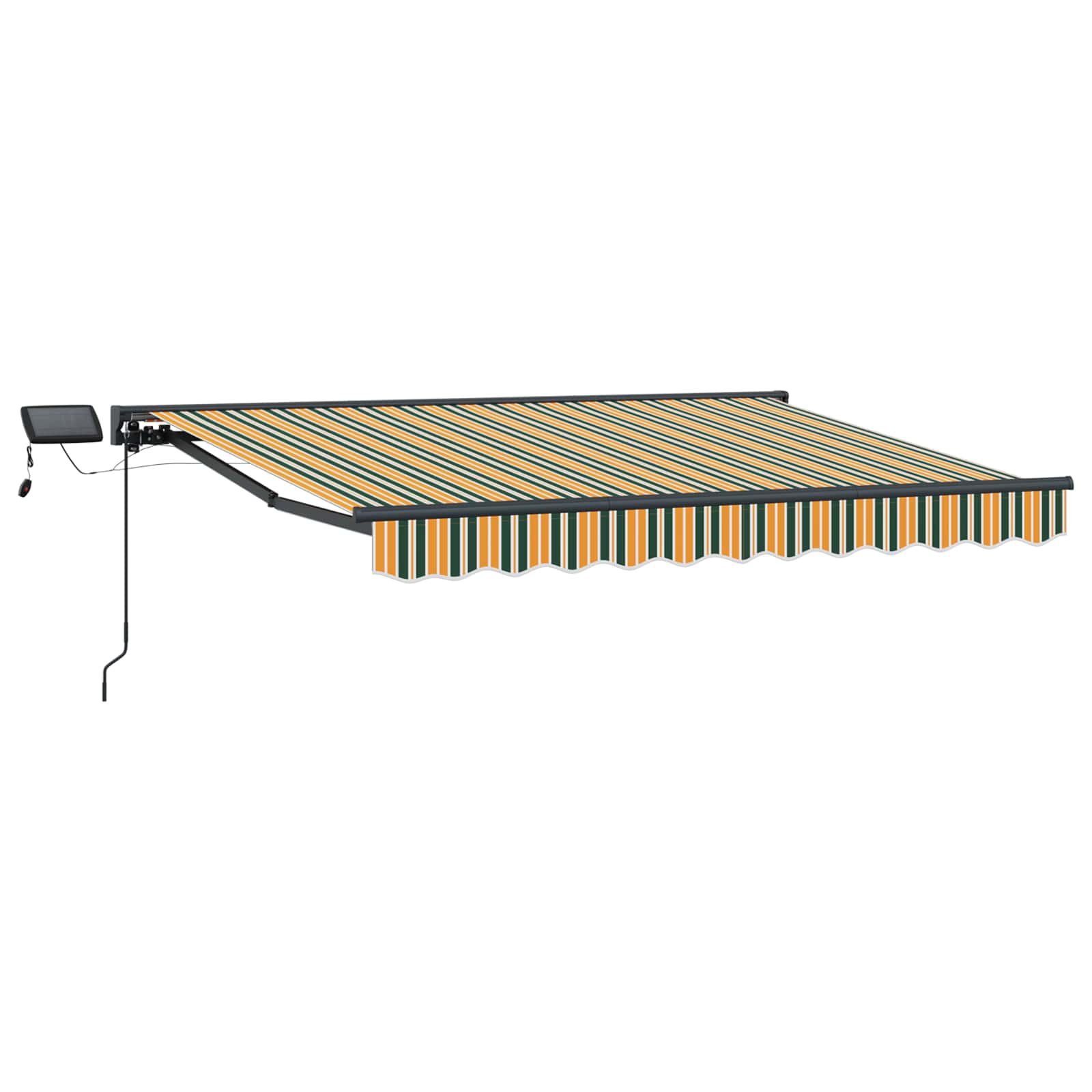 Cornice Per Tenda Manuale Con Led Verde E Giallo 2,5 X 2 M