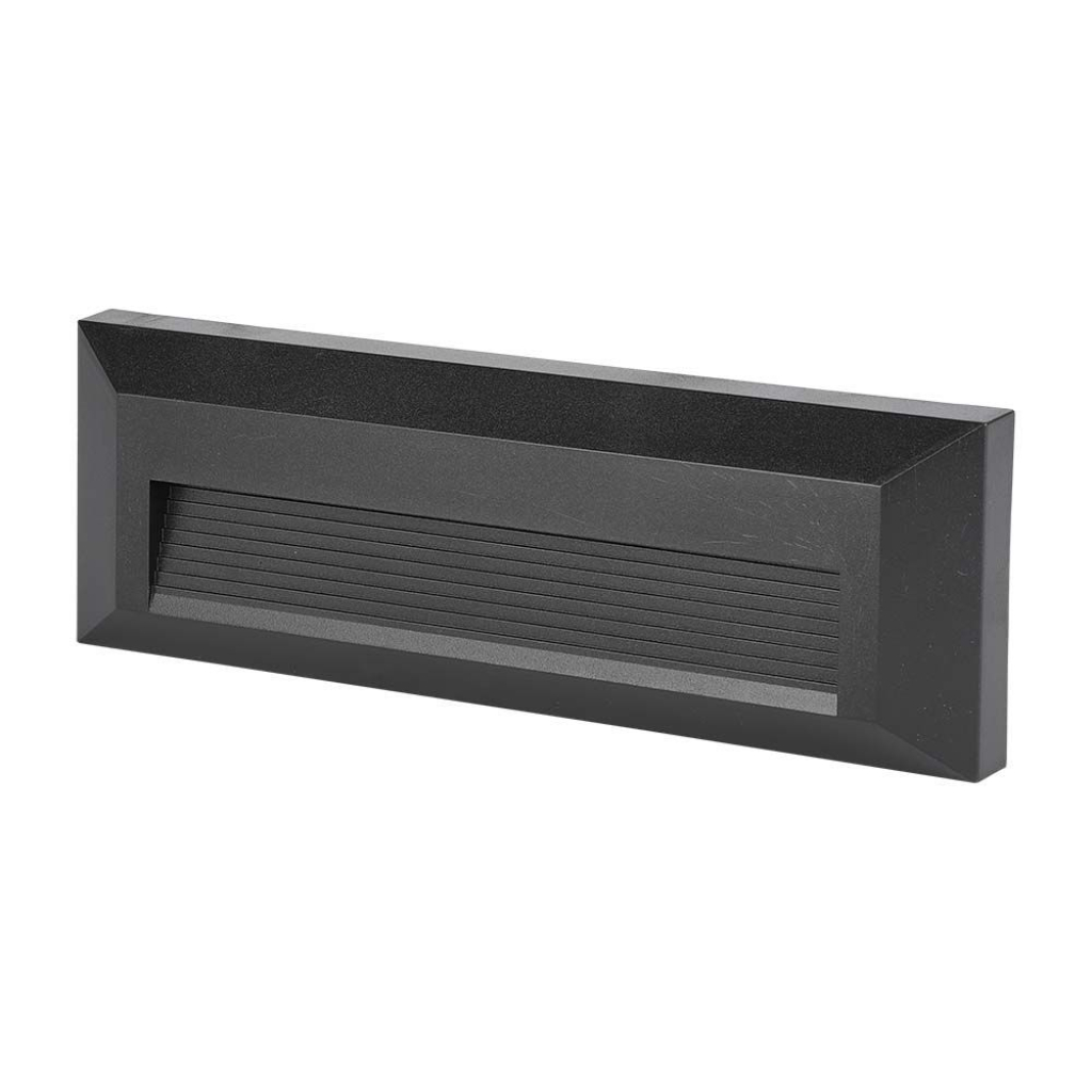 3w Led Step Light Black Body Round ?ectangular 4000k