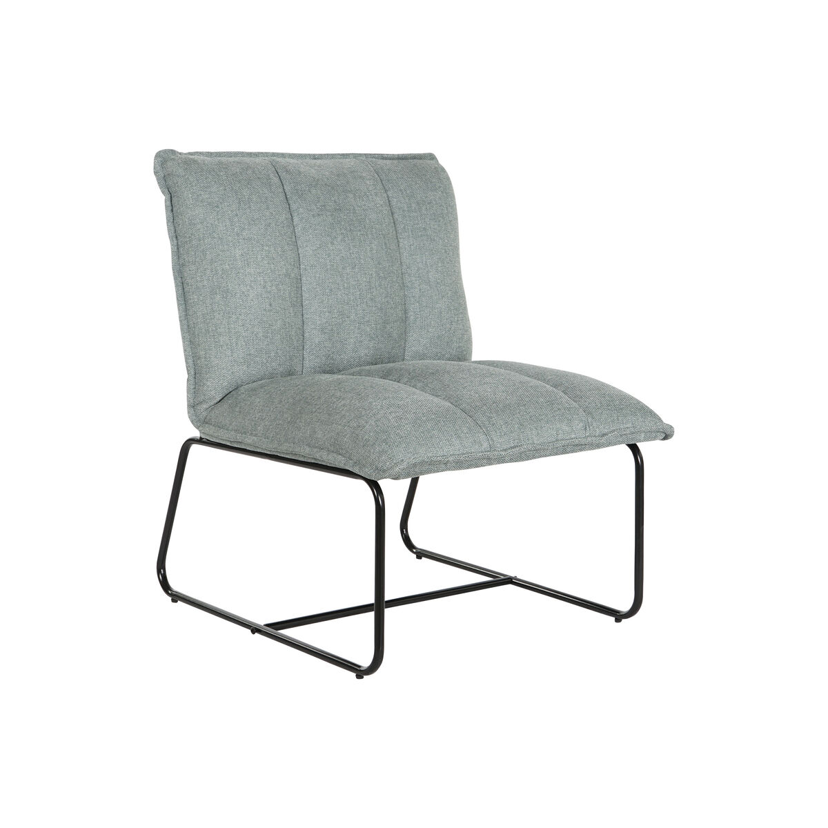 Poltrona Home Esprit Nero Verde Metallo 66 X 71 X 77 cm