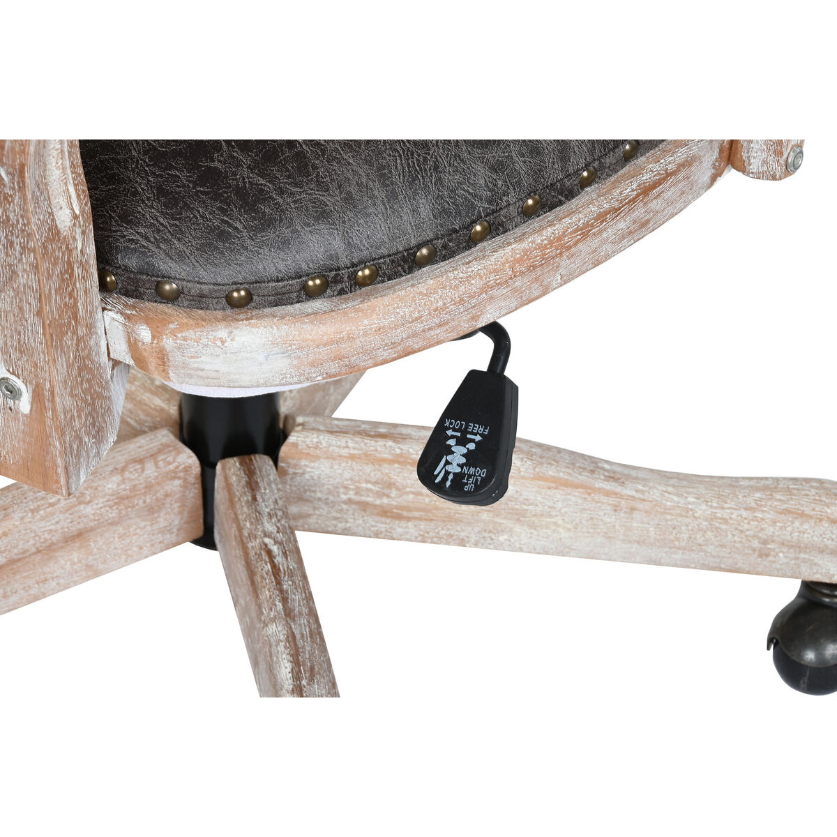 Sedia Da Sala Da Pranzo Dkd Home Decor Nero Marrone Scuro 52 X 50 X 88 cm - Image 5