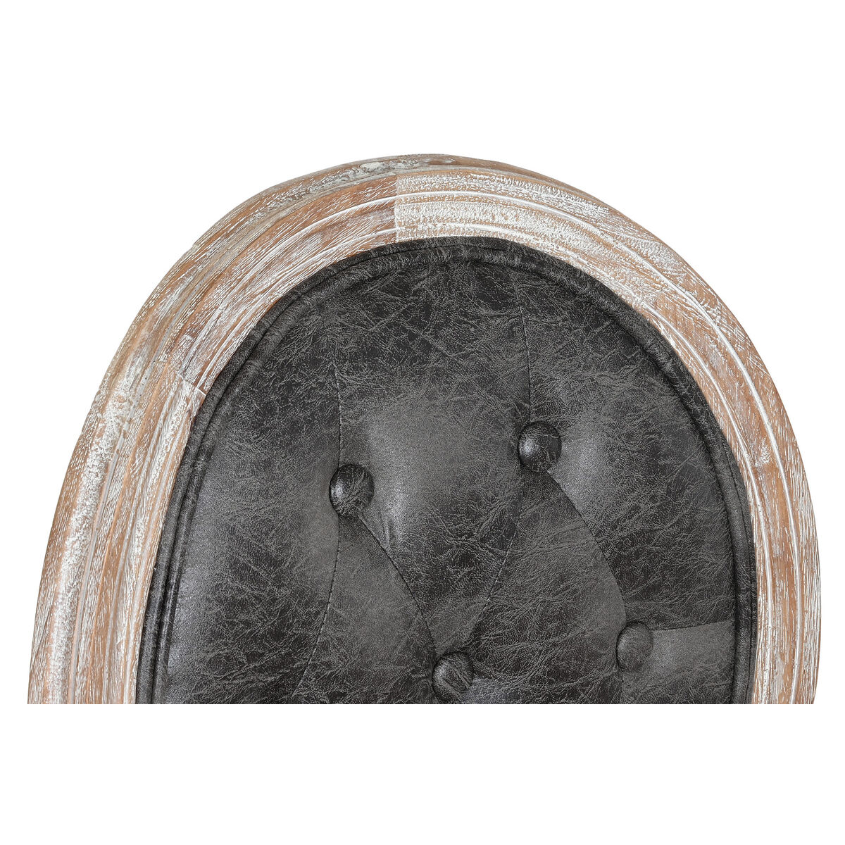 Sedia Da Sala Da Pranzo Dkd Home Decor Nero Marrone Scuro 52 X 50 X 88 cm - Image 6