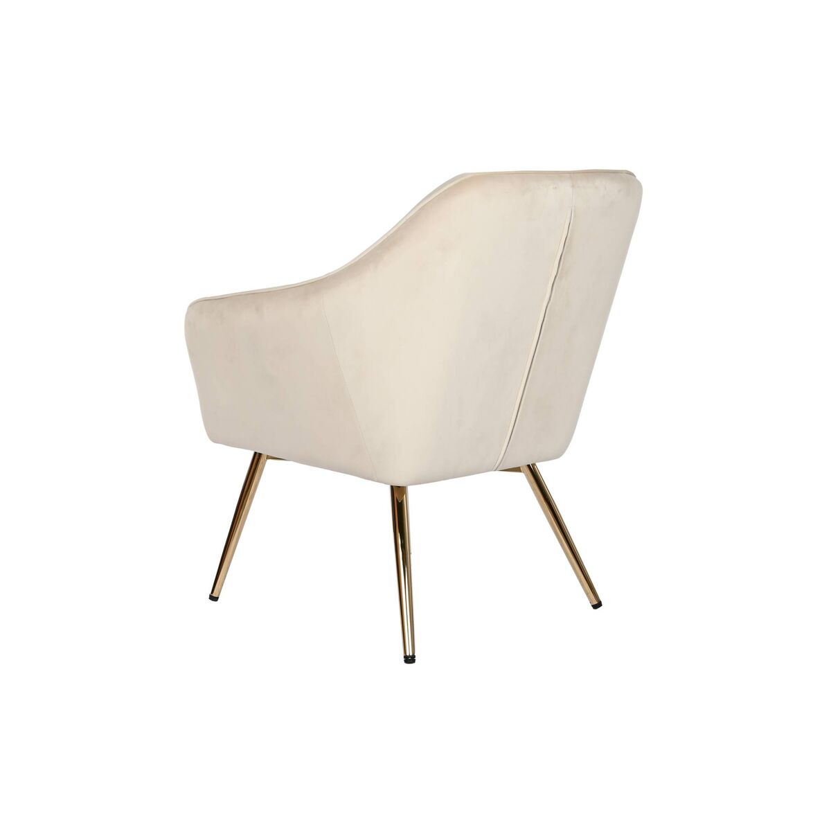 Poltrona Dkd Home Decor Crema Dorato Metallo 74 X 74 X 90 cm - Image 6