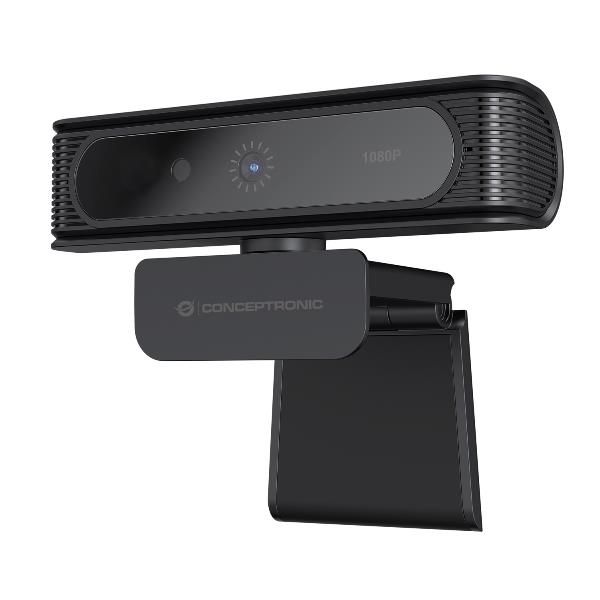 Conceptronic Amdis09b Webcam 2 Mp 1920 X 1080 Pixel Usb 2.0 Nero (1080p Windows Hello Face - Recognition Webcam - Warranty: 12m)