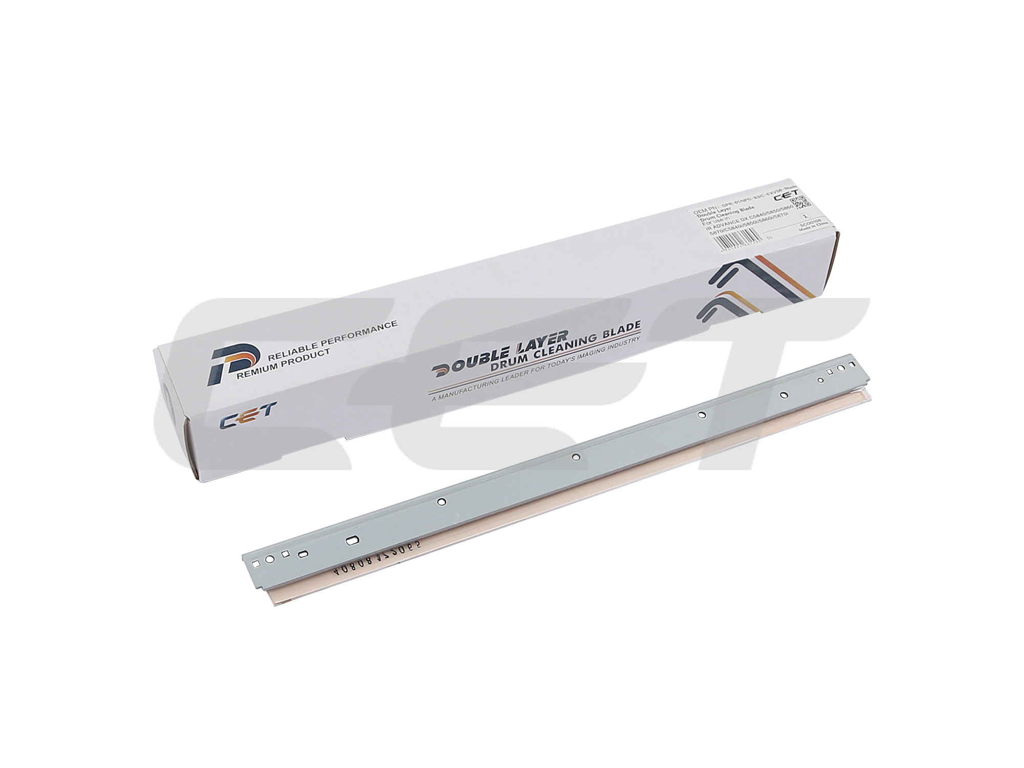 (Compatibile) CET Double Layer Drum Cleaning Blade CANON-300K#GPR-63/NPG-85/C-EXV61-Blade